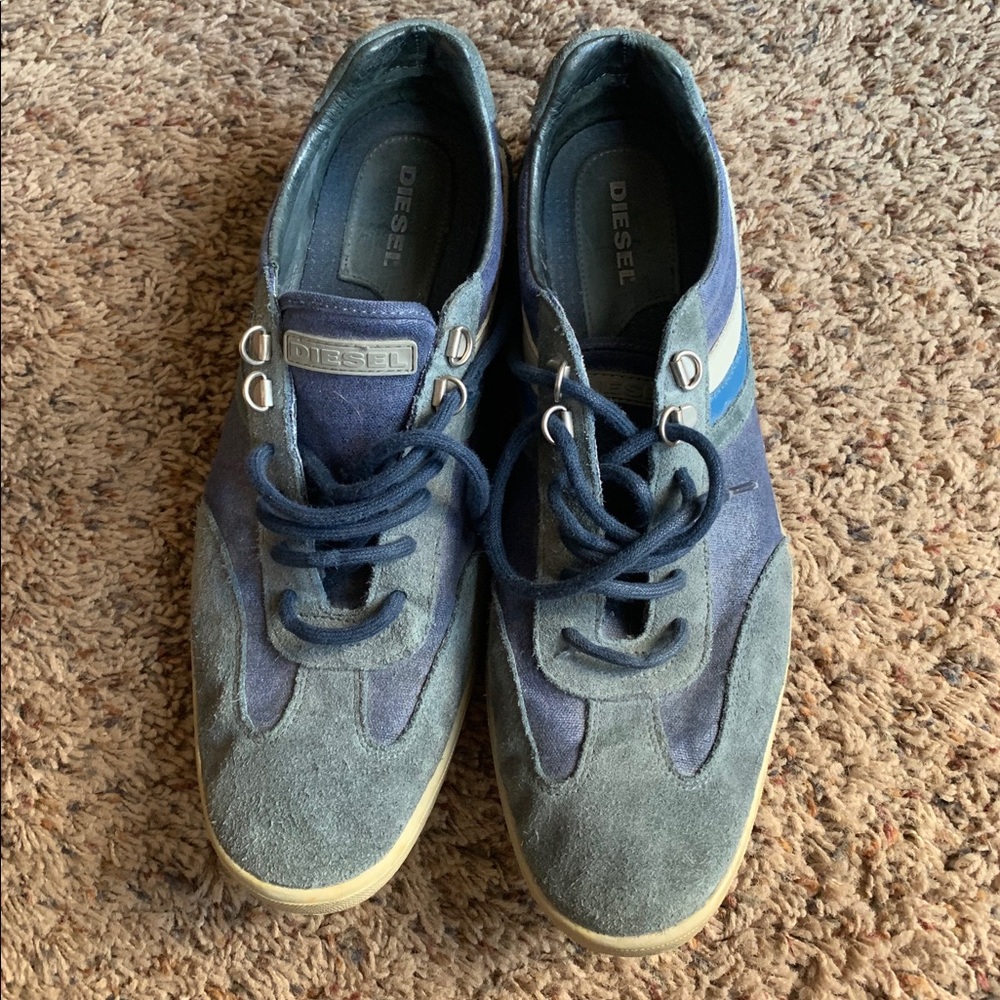 Blue suede shoes
